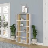 Latitude Run® Gjurgjica 64.41" H x 35.43" W Standard Bookcase Wood in Brown | 64.41 H x 35.43 W x 9.84 D in | Wayfair