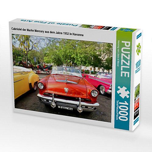 Puzzle CALVENDO Puzzle Cabriolet der Marke Mercury aus dem Jahre 1952 in Havanna - 1000 Teile Foto-Puzzle glückliche Stunden Kinder