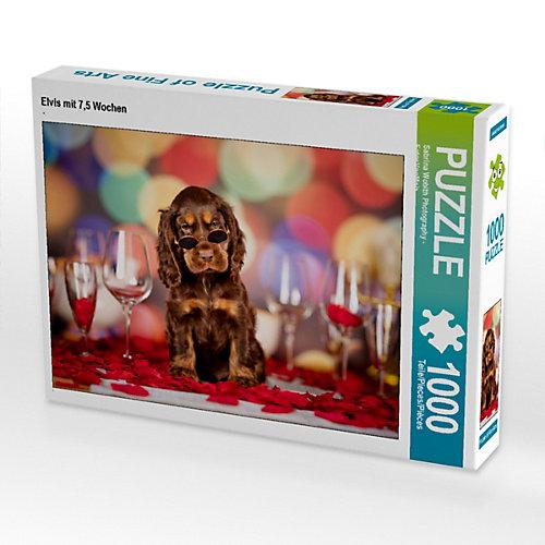 Puzzle CALVENDO Puzzle Elvis mit 7,5 Wochen - 1000 Teile Foto-Puzzle glückliche Stunden Kinder