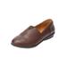 Wide Width Women's The Amelia Flat by Comfortview in Brown (Size 12 W)