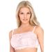 Plus Size Women's Lace Wireless Cami Bra by Comfort Choice in Shell Pink (Size 46 DD)