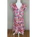 J. Crew Dresses | Nwt J. Crew Floral V Neck Ruffled Dress Size 00 | Color: Pink | Size: 00