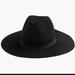 J. Crew Accessories | J. Crew Wide-Brim Black Wool Hat | Color: Black | Size: Os