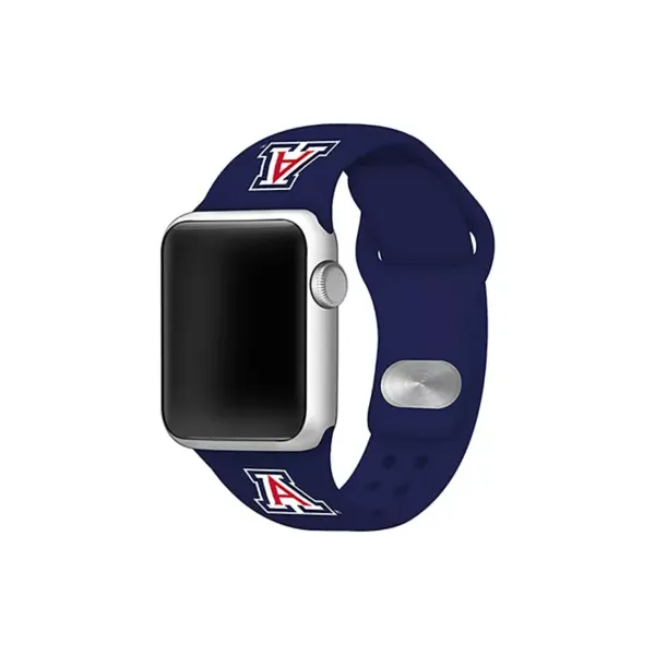 affinity-bands-ncaa-arizona-wildcats-silicone-apple-watch-band,-navy-blue,-38-mm/