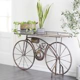 17 Stories Nelofur Bicycle Plant Stand Metal in Gray | 34.63 H x 65 W x 14.13 D in | Wayfair 1A9B91B0C5D94B0C938F10978B99F51E