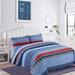 Red Barrel Studio® Varsity Reversible Quilt Set Cotton in Blue | Twin Quilt + 1 Sham | Wayfair 890F839ADD074C8D8B1A041FA1014C0F