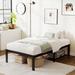 Alwyn Home Dmitri 16" Steel Bed Frame Metal in Black | 16 H x 37.6 W x 74.49 D in | Wayfair 00D5FC2B99FF4444928E85EAF1F0BBCB