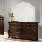 Fleur De Lis Living Albrecht 11 Drawer Double Dresser Wood in Brown | 41 H x 66.75 W x 19 D in | Wayfair 2E847B0E097F47B68A7D14A1F35371A3