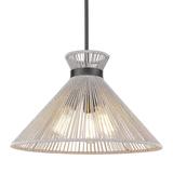 Golden Lighting Avon 20 Inch Large Pendant - 6938-3P BLK-BR