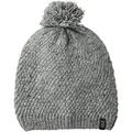 Jack Wolfskin Women's Merino Knitted Pom-Pom Beanie Hat, Slate Grey, Medium