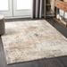 Birchgrove 5'3" x 7'3" Modern Cream/Light Gray/Medium Gray/Saffron/Peach/Sage/Dark Blue/Olive/Rust/Brick Red/Mustard/Navy Area Rug - Hauteloom