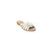 Extra Wide Width Women's The Abigail Sandal by Comfortview in White (Size 8 WW)