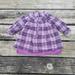 Zara Dresses | Girls Zara Lavender Plaid Long Sleeve Dress | Color: Gray/Purple | Size: 12-18mb