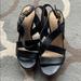 Jessica Simpson Shoes | Jessica Simpson Wedged Sandals | Color: Black/Tan | Size: 6