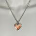 Coach Jewelry | Coach Orange Heart .925 Sterling Silver Necklace | Color: Orange/Silver | Size: 18” In Length