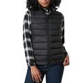 LAPASA Women's Lightweight Water-Resistant Puffer Vest REPREVE® Packable Windproof L24 (Black, L)