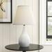 Lark Manor™ Boyce 23" Table Lamp Ceramic/Fabric in White | 23 H x 13 W x 13 D in | Wayfair 6C3050E7C7FB4BFCAE37E82E460AC80B