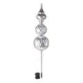 Plow & Hearth Shatterproof Holiday Lighted Large Finial Ornament Stake Garden Stake Resin/Plastic in Gray | 41 H x 8.25 W x 8.25 D in | Wayfair