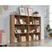 Sand & Stable™ Joyce 44.13" H x 59.25" W Standard Bookcase Wood in Brown/White/Yellow | 44.13 H x 60.38 W x 11.38 D in | Wayfair