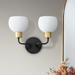 Maxim Coraline 10 1/2"H Bronze Rupert 2-Light Wall Sconce