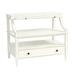 Sidney Open 1-Drawer Nightstand - Rubbed Soft White, Integrated Charging - Ballard Designs