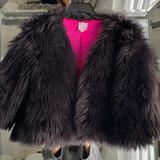 Disney Costumes | Cruelia Deville Black Faux Fur Jacket. | Color: Black | Size: Xl