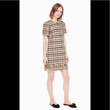 Kate Spade Dresses | Kate Spade Heart It Bi-Color Tweed Dress Nwot | Color: Black/Yellow | Size: 8