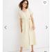 Madewell Dresses | Madewell Dolman-Sleeve Midi Dress Gingham Check | Color: White/Yellow | Size: 2