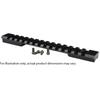 Warne Mountain Tech Tactical Rail for Savage Short Action 20MOA 8-40 Screws Black 7664-20MOA