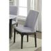 Corrigan Studio® Aldean Linen Side Chair in Light Gray/Oak Wood/Upholstered/Fabric in Brown/Green | 39 H x 18 W x 18 D in | Wayfair