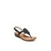 Wide Width Women's Stellar Sandal by Naturalizer in Black (Size 9 W)