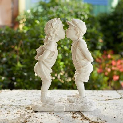 Kissing Boy or Girl Statue by BrylaneHome in Boy