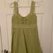 Jessica Simpson Dresses | Jessica Simpson Green Cotton Babydoll Dress | Color: Green/White | Size: S