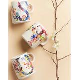 Anthropologie Dining | *Final Markdown* Anthropologie Starla M. Halfmann Petal Mono Mug S | Color: Blue/White | Size: Os