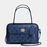 Coach Bags | Coach Limited Re-Edition Cady Crossbody Cross Grain Leather Bag | Color: Blue | Size: Os