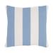 Canopy Stripe Sunbrella Outdoor Pillow - Cornflower/White Sunbrella, 12" x 20" - Ballard Designs Cornflower/White Sunbrella 12" x 20" - Ballard Designs