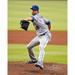 Jacob deGrom New York Mets Unsigned Pitching vs. Atlanta Braves Photograph