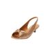 Wide Width Women's The Katelyn Slingback by Comfortview in Gold (Size 9 1/2 W)