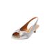 Women's The Katelyn Slingback by Comfortview in Silver (Size 9 M)