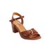 Plus Size Women's The Arielle Sandal by Comfortview in Cognac (Size 10 1/2 M)