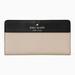 Kate Spade Bags | Kate Spade Staci Colorblock Slim Bifold Wallet | Color: Black/Tan | Size: Os