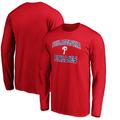 Men's Fanatics Branded Red Philadelphia Phillies Team Heart & Soul Long Sleeve T-Shirt