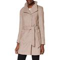 Vero Moda Women's VMTWODOPE Belt 3/4 Wool Jacket GA NOOS, Silver Mink/Detail:Melange, X-Large