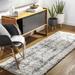 Campion 2'7" x 7'3" Modern Shag Plush Bohemian Cream/Light Gray/Black/Light Beige/Peach Runner - Hauteloom