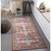 Kangundo 5'3" x 7' Traditional Updated Traditional Blush/Cream/Dark Blue/Denim/Red/Sage/Navy Washable Area Rug - Hauteloom