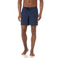 Quiksilver Herren Solide elastische Taille Volley Badehose Boardshorts, Marineblau, Größe S