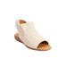 Extra Wide Width Women's The Alanna Sandal by Comfortview in White (Size 8 1/2 WW)