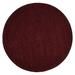 Chenille Solid Braid Collection Reversible Indoor Area Rug, 96" Round by Better Trends in Burgundy (Size 96" ROUND)