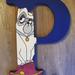 Disney Accents | Hand Painted Percy Pug Pocahontas Letter | Color: Blue/Purple | Size: Os