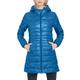 Women's Hooded Jackets Packable Lightweight Long Down Jacket Windproof Warm Puffer Stand Collar Parka Quilted Coats with Zipper Winter Outdoor Travel Insulated Ladies Bubble Puffa Jackets Blue